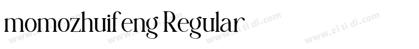 momozhuifeng Regular字体转换